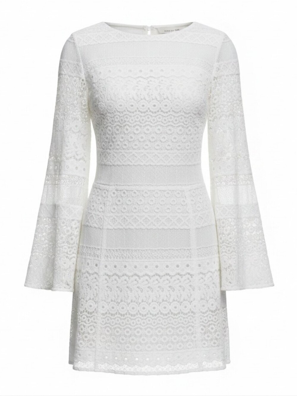 Rebecca Minkoff Grin White Eyelet Lace Mini Dress Size 4 NWT